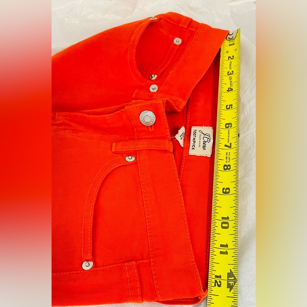 J.Crew red size 25 jeans - Picture 2 of 7